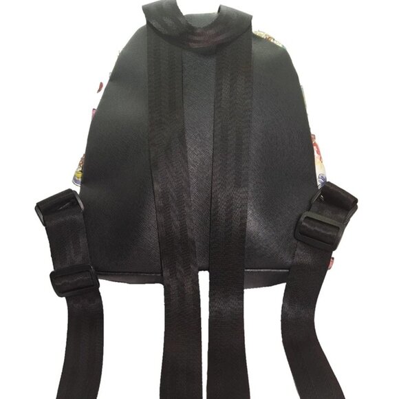 Disney Princesses BioWorld White/Pink Floral Mini Backpack 10" Faux Leather - Picture 7 of 11